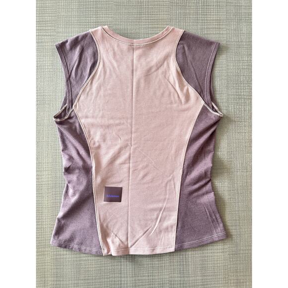 Lululemon Cap Sleeve Hiking Tank Top Pink Clay / Dark Oxide Sz 4 Brand New - Picture 9 of 12